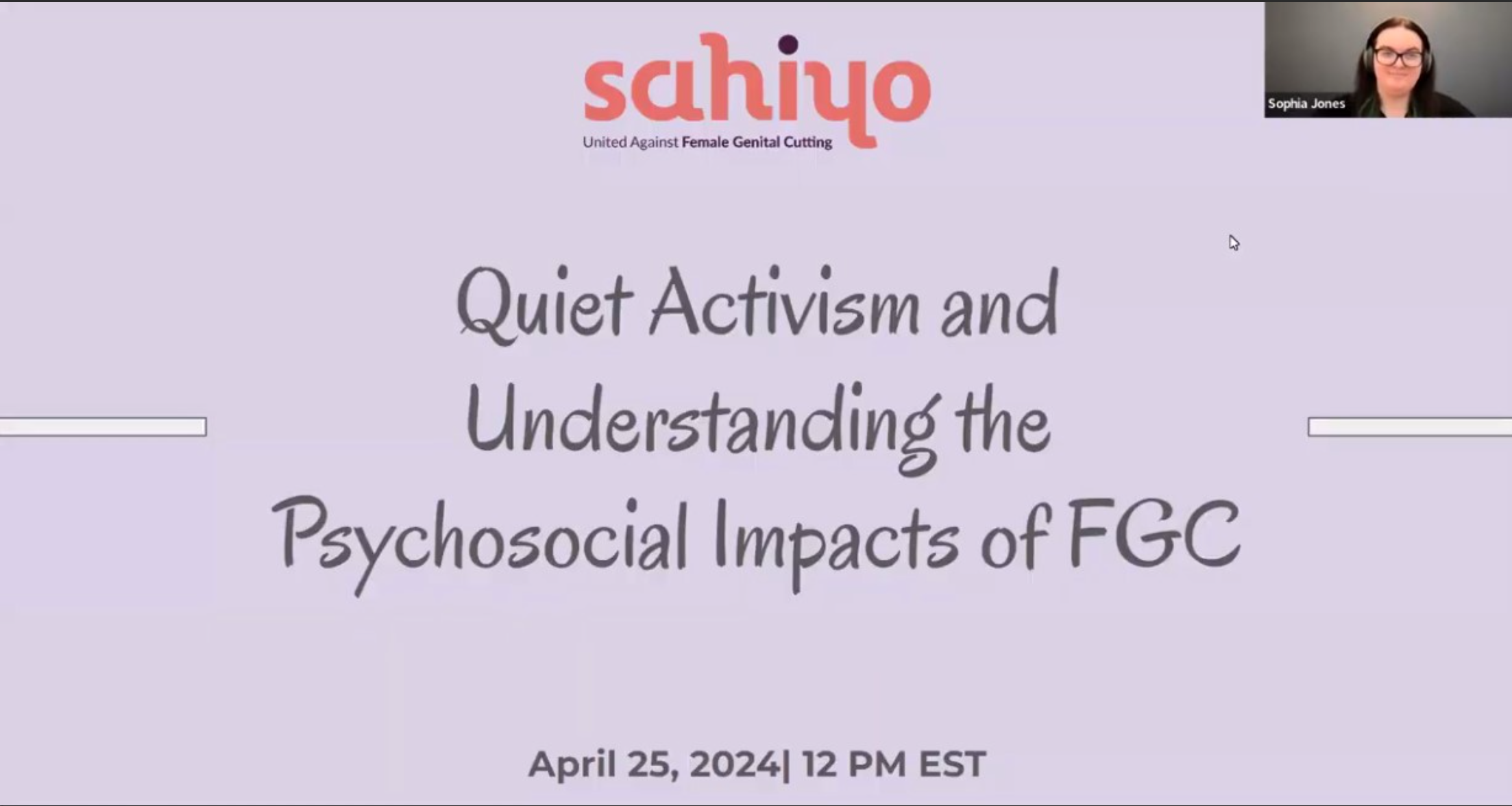 Reflecting on our webinar: Quiet Activism and Understanding the Psychosocial Impacts of Female Genital Cutting